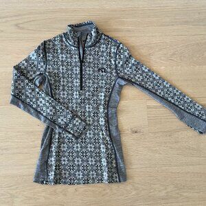 Kari Traa Half Zip Baselayer Top - 100% Merino Wool